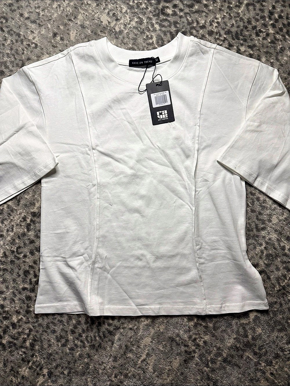 Rave On Trend 100% Cotton Structured Oversized Tee